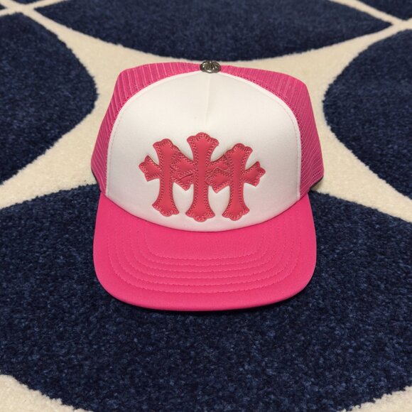 Chrome Hearts Pink Triple Cross Snapback Hat - Picture 1 of 3